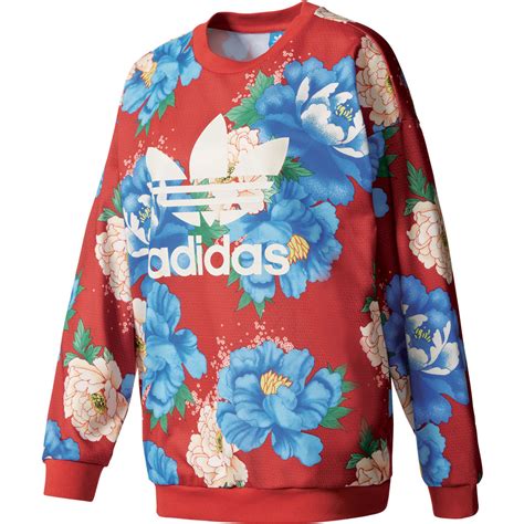 damen adidas pullover kurz multicolor|Multicolor .